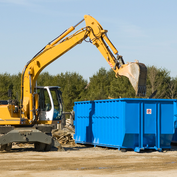 are there any restrictions on where a residential dumpster can be placed in Pine Hall North Carolina